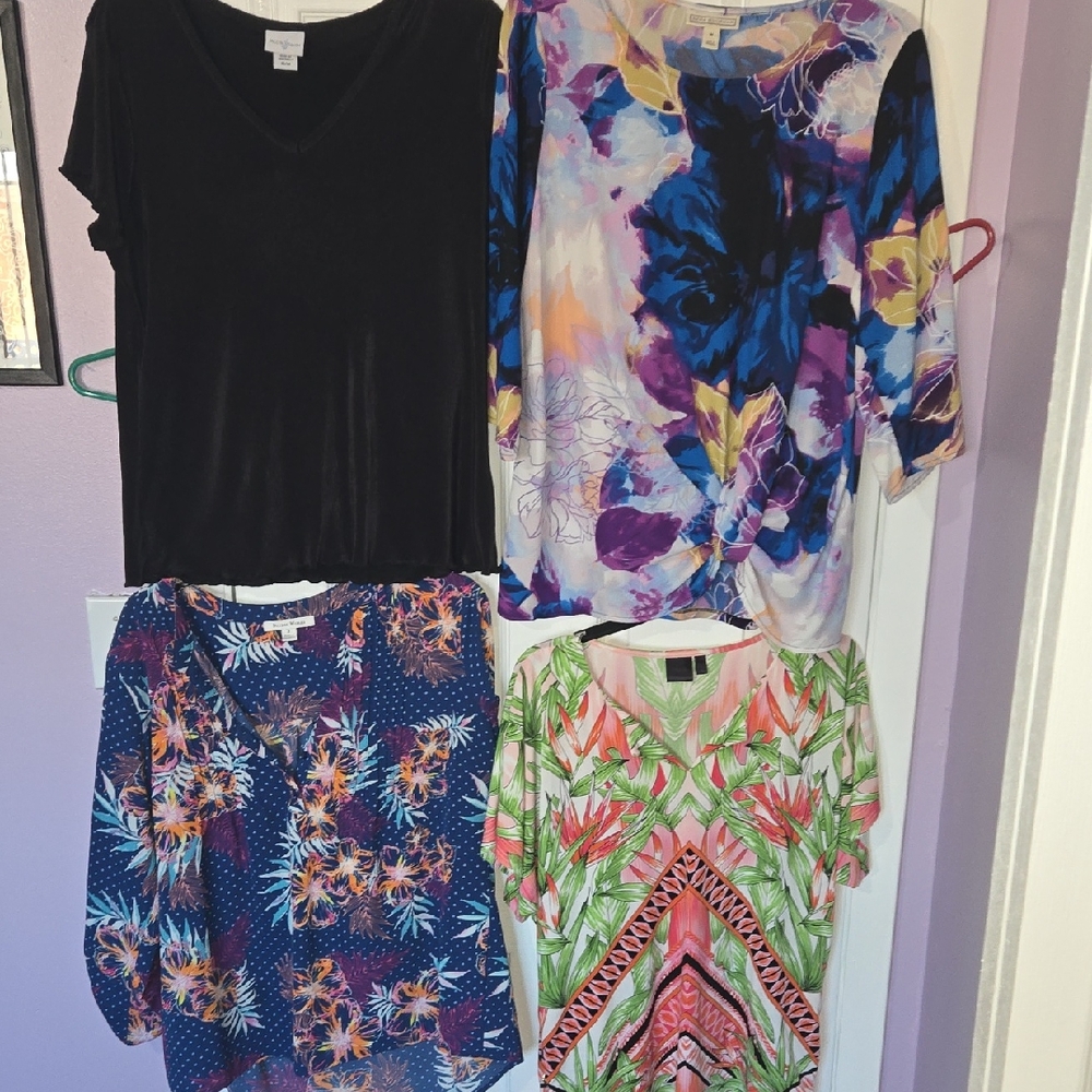4 Blouses - Size Medium